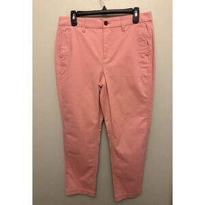 J.Crew Pink High Rise Girlfriend Chino Pants Size 8 NWT Cotton Stretch Classic